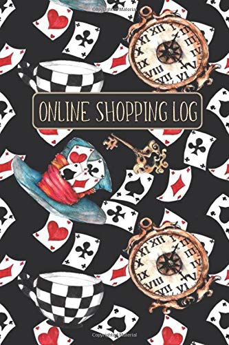 ONLINE SHOPPING LOG: Elegant Cover with Play Card Game Pattern- Track Website/Store Purchases, Payment Method, Shipment Tracking - Logbook Notebook