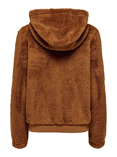 Only Onlanna Contact Sherpa Jacket Otw Chaqueta, Braun (Caramel Café Caramel Café), M para Mujer