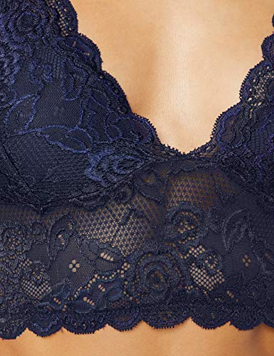 Only Onlchloe Lace Bra Noos Acc Sujetador Estilo Bralette, Azul (Peacoat Peacoat), 75 (Talla del Fabricante: Medium) para Mujer