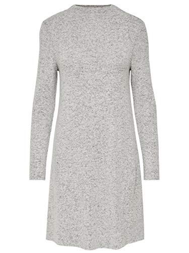 Only Onlkleo L/s Dress Knt Noos Vestido, Gris (Light Grey Melange Light Grey Melange), Medium para Mujer