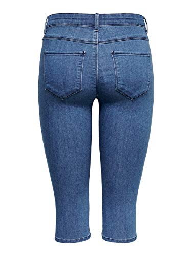 Only Onlrain Reg SK Knickers Pnt Cry5055 Noos Pantalones Cortos, Azul (Medium Blue Denim Medium Blue Denim), 44 (Talla del Fabricante: X-Large) para Mujer