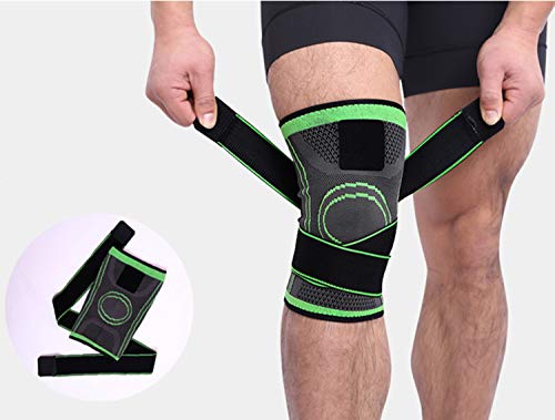 Onnea fashion 2 Piezas Rodilleras Soporte de Piernas para Hombre Mujer Apoyo de Compresión Transpirables para Deportes Correr Crossfit Baloncesto Levantamiento de Pesas Gimnasio Entrenamiento