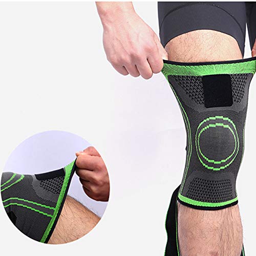 Onnea fashion 2 Piezas Rodilleras Soporte de Piernas para Hombre Mujer Apoyo de Compresión Transpirables para Deportes Correr Crossfit Baloncesto Levantamiento de Pesas Gimnasio Entrenamiento