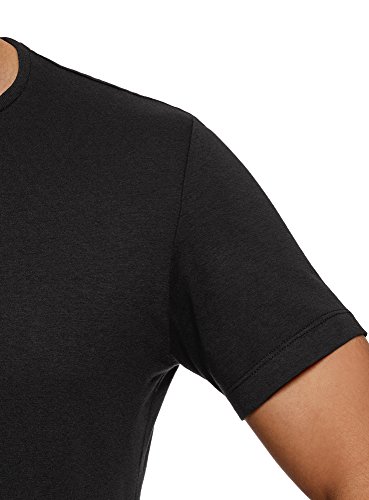 oodji Ultra Hombre Camiseta Básica (Pack de 2), Negro, ES 46-48 / S