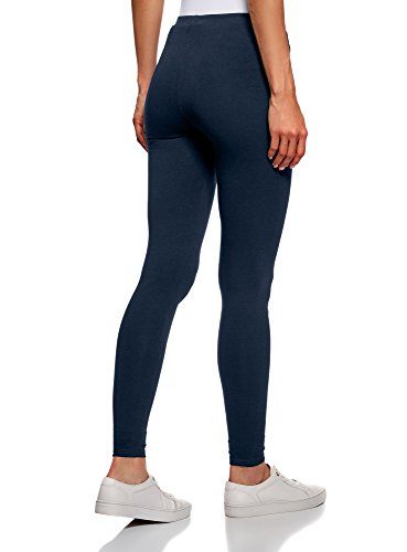 oodji Ultra Mujer Mallas Básicas, Azul, 34