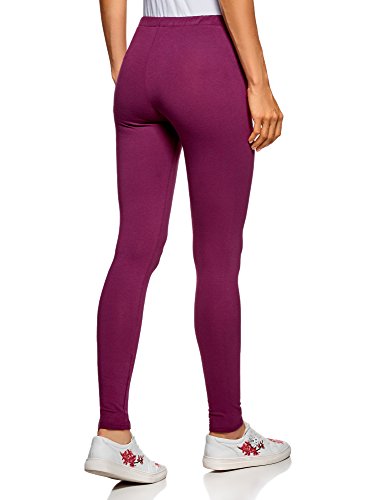 oodji Ultra Mujer Mallas Básicas, Morado, 38