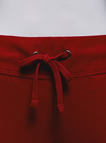 oodji Ultra Mujer Pantalones de Punto Deportivos, Rojo, ES 34 / XXS