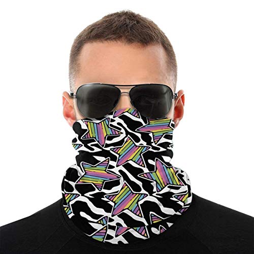 Opiadco Pattern with Palm Face Tube Shield Neck Gaiter Sun Shade Scarf Bandana