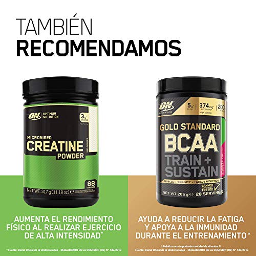 Optimum Nutrition ON Gold Standard 100% Whey Proteína en Polvo Suplementos Deportivos, Glutamina y Aminoacidos, BCAA, Crema de Plátano, 76 Porciones, 2.28kg, Embalaje Puede Variar