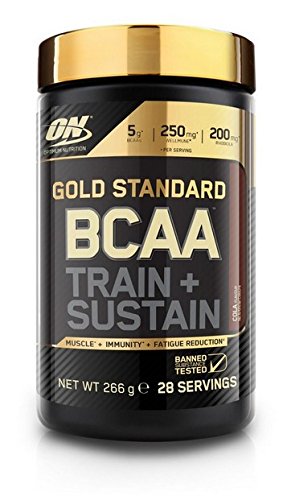 Optimum Nutrition ON Gold Standard BCAA Polvo, Suplementos Deportivos con Aminoacidos, Vitamina C, Zinc, Magnesio y Electrolitos, Cola, 28 Porciones, 266g, Embalaje Puede Variar