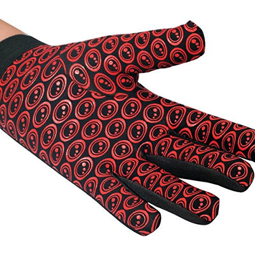 Optimum Velocity Guantes de Rugby Junior, Unisex Juventud, Negro/Rojo, 2X-Pequeño