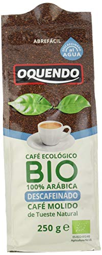 OQUENDO - Café Bio molido Descafeinado (Ecológico) - 4 de 250 gr. (Total 1000 gr.)
