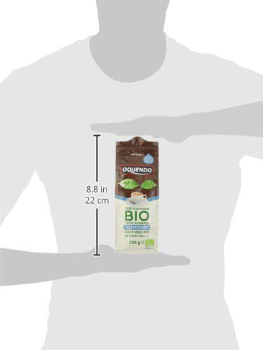 OQUENDO - Café Bio molido Descafeinado (Ecológico) - 4 de 250 gr. (Total 1000 gr.)