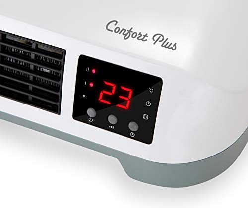 Orbegozo SP 6000 – Calefactor de baño Split programable con mando a distancia, 2000 W, 2 niveles de potencia y modo ventilador