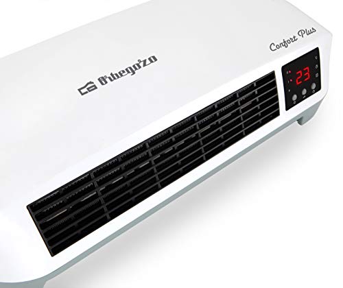 Orbegozo SP 6000 – Calefactor de baño Split programable con mando a distancia, 2000 W, 2 niveles de potencia y modo ventilador