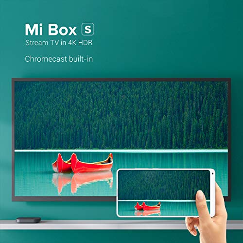Original Xiaomi TV Box S (EU Version) Reproductor de Contenido Multimedia en Streaming en 4K Ultra HD, Bluetooth, Wi-Fi, Asistente de Google con Chromecast, Negro