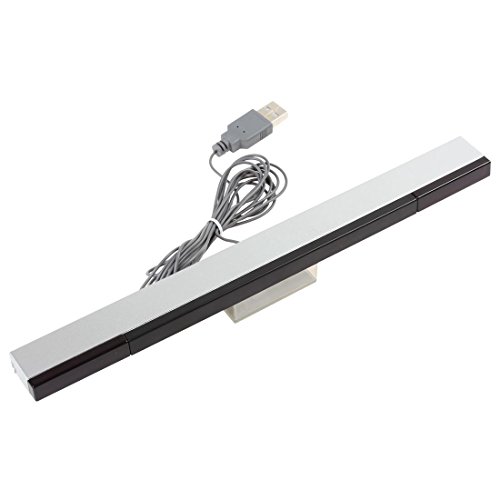 OriGlam Wii Sensor Bar USB reemplazo - Trabaja con Nintendo Wii/Wii U/PC - Mejor sensorbar para computadoras - Compatible con Windows XP, Vista, 7, 8