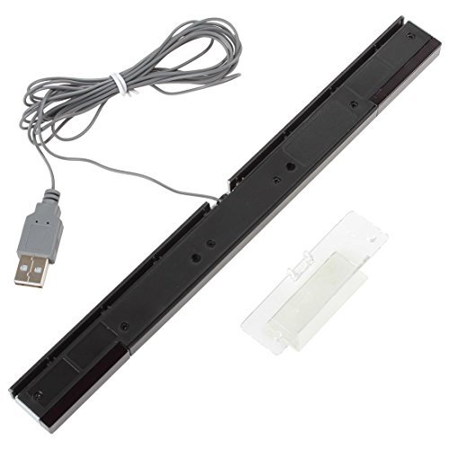 OriGlam Wii Sensor Bar USB reemplazo - Trabaja con Nintendo Wii/Wii U/PC - Mejor sensorbar para computadoras - Compatible con Windows XP, Vista, 7, 8