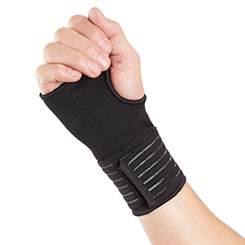 Órtesis Muñequera de Protección de Muñeca Actesso (Negro o Beige) – Soportes para Deportivo, Esquinces y Distensiones (Pequeña, Negro)