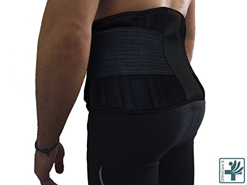 OrthoCare S - Faja lumbar hombre/mujer. TALLA ÚNICA. Corrector de postura y Rehabilitación de dolor y lesiones.