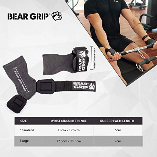 Oso Grip Multi Grip Correas/Ganchos, Premium Heavy Duty Levantamiento de Pesas/Guantes