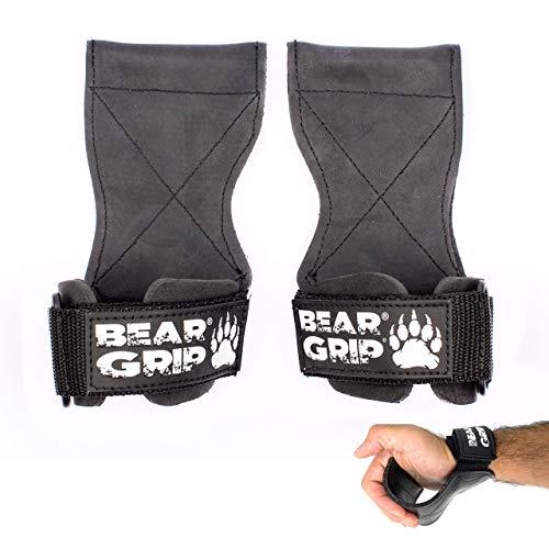 Oso Grip Multi Grip Correas/Ganchos, Premium Heavy Duty Levantamiento de Pesas/Guantes