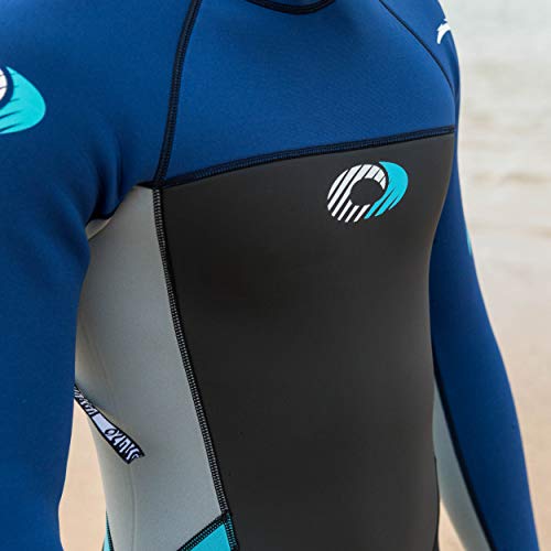 Osprey Origin Full Length Wetsuit Traje de Neopreno de Longitud Completa, Hombre, Azul, Small