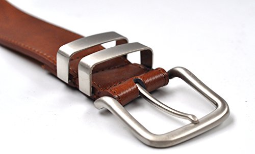 Ossi 38mm cinturón piel con refuerzo tan (tamaños 81cm - 91cm)
