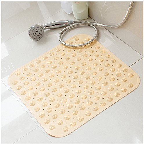 OUNONA Alfombra de baño Bañera Antideslizante Colchonetas Ducha Baño de masajes con ventosas (Naranja)