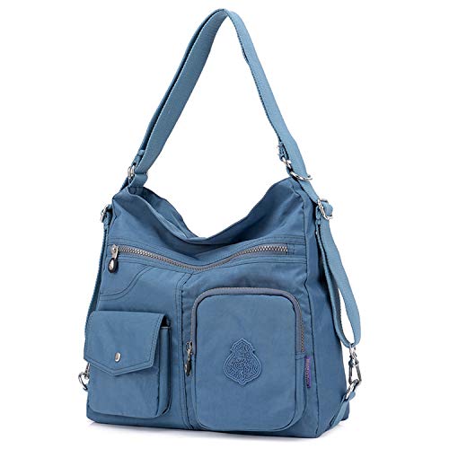 Outreo Mujer Bolsos de Moda Impermeable Mochilas Bolsas de Viaje Bolso Bandolera Sport Messenger Bag Bolsos Baratos Mano para Tablet Escolares Nylon