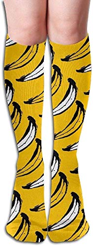 ouyjian Bananas Compression Socks,Knee High Compression Sock for Women & Men - Best for Running,Athletic Sports,Crossfit,Flight Travel Trend 2833