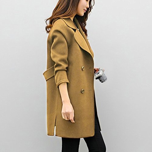 Overdose Chaqueta De Invierno para Mujer Casual Outwear Parka Cardigan Slim Coat Overcoat Invierno Abrigo