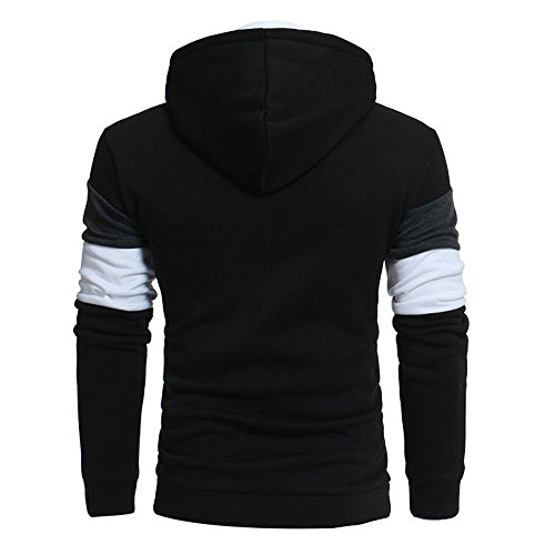 Overdose Sudadera con Capucha Larga del Remiendo De La Manga De Los Hombres Sudadera con Capucha del Mejor del Verano Sudadera con Capucha Chaqueta Outwear Abrigos Hombres Invierno Rebajas