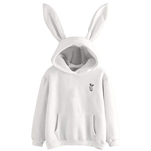 Overdose Sudadera con Capucha para Mujer Manga Larga Conejo Nueva OtoñO con Capucha Mejor Venta Sudadera Pullover Tops Blusa