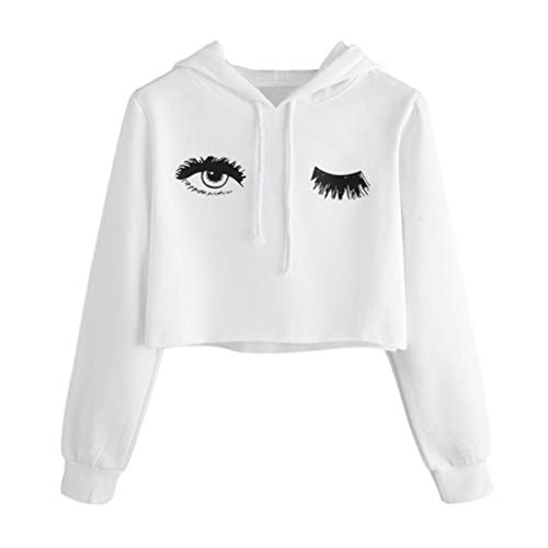 Overdose Sudadera con Costura De Rayas Sexy Manga Larga para Mujer Mejor Venta Sudadera Corta Tops Blusa SeñOra Tapa De OtoñO