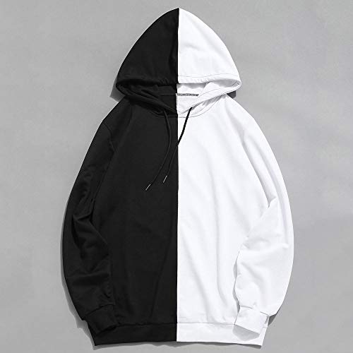 Overdose Sudadera Hombres Patchwork Slim Fit Hoodie OtoñO Moda Outwear Nueva Blusa Adolescente Top 2018 Sudadera