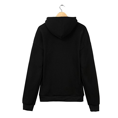 Overdose Sudadera Manga Larga para Mujer Nueva Sudadera con Capucha Mejor Venta Sudadera MáS TamañO Sudadera con Capucha Tops Blusa (6XL, Negro)