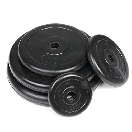 Ownlife Las Placas de Peso - un par de fundición de Hierro de 25 mm Peso Discos Agujero fraccional Peso Placas Barbells por un Entrenamiento de la Fuerza con Barra Plate (tamaño : 2.5KG*2)