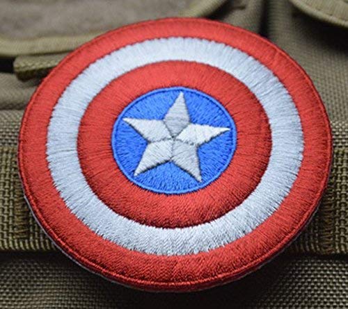 Oyster-Patch Captain America Shield Tactical Patch Hook & Loop, Captain America