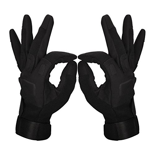 Oziral Guantes Tácticos, Guantes de Dedo Completo, Se Puede Utilizar para Camping, Senderismo, Escalada, Combate (M)