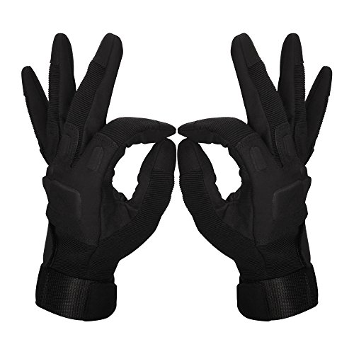 Oziral Guantes Tácticos, Guantes de Dedo Completo, Se Puede Utilizar para Camping, Senderismo, Escalada, Combate (M)