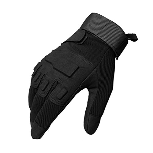 Oziral Guantes Tácticos, Guantes de Dedo Completo, Se Puede Utilizar para Camping, Senderismo, Escalada, Combate (M)