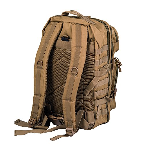 Pack de asalto MOLLE táctico con mochila de patrulla 36L, Coyote