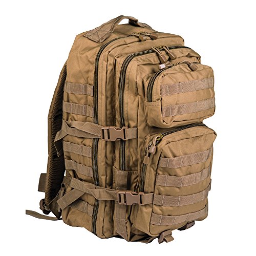 Pack de asalto MOLLE táctico con mochila de patrulla 36L, Coyote