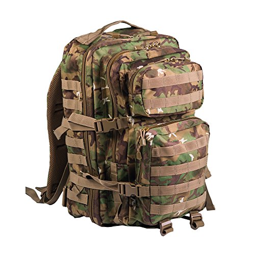 Pack de asalto MOLLE táctico con mochila de patrulla 36L, Follaje árido