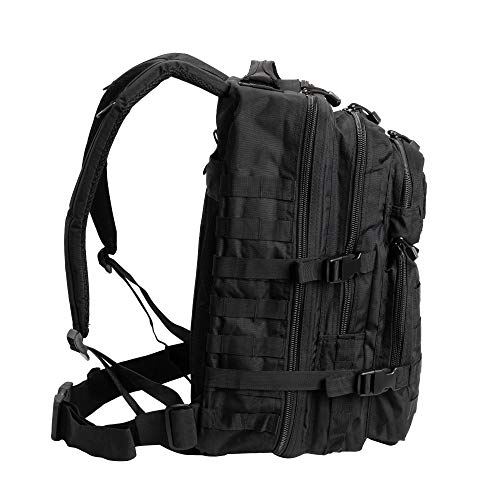 Pack de asalto MOLLE táctico con mochila de patrulla 36L, Negro