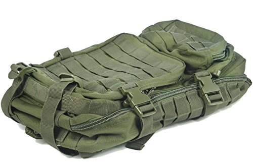 Pack de asalto MOLLE táctico con mochila de patrulla 36L, Verde oliva