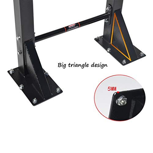 Palanca del Brazo Aptitud para Interiores Barra de tracción Pull-up Gimnasio en casa Barra Horizontal para Interiores, rodamiento 600 KG (Color : Black, Size : 97 * 60 * 25cm)