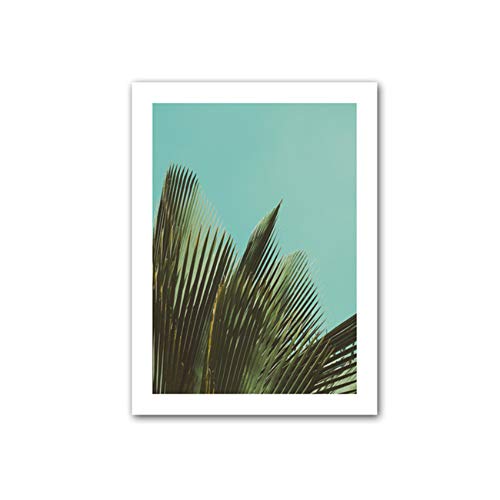 Palm Leaves Wall Art Pictures Posters And Prints Landscape Canvas Nordic bedroom Home Painting Decoration50x70 cm/19.7" x 27.6"x3Con marco