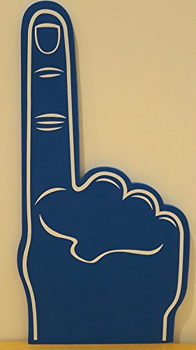 Palmera estampado giant espuma de EVA guante puntiagudo dedo - Azul, 45cm